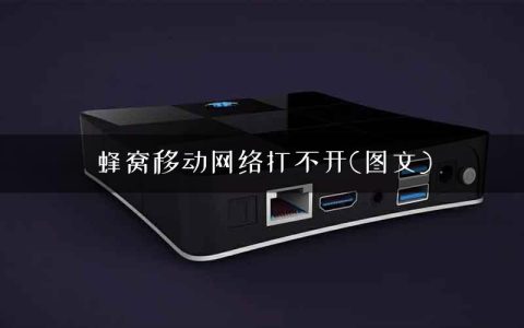 蜂窝移动网络打不开(图文)