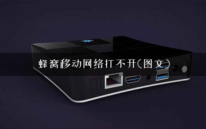 蜂窝移动网络打不开(图文)