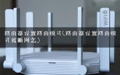 路由器设置路由模式(路由器设置路由模式就断网怎)