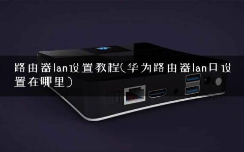 路由器lan设置教程(华为路由器lan口设置在哪里)