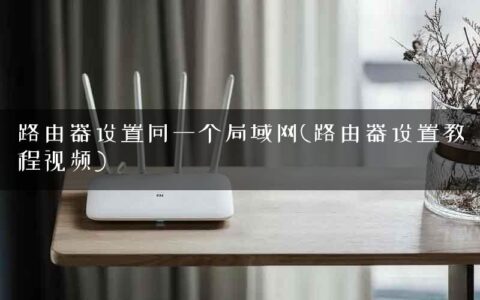 路由器设置同一个局域网(路由器设置教程视频)