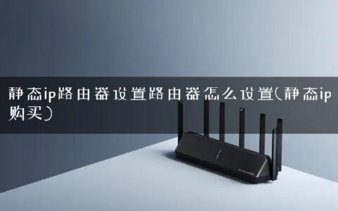 静态ip路由器设置路由器怎么设置(静态ip购买)