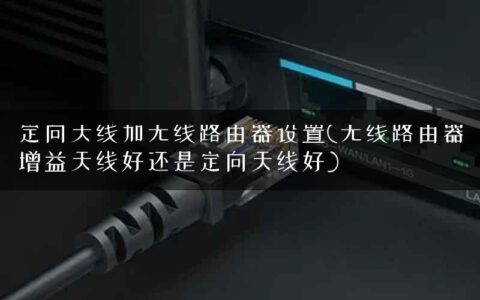 定向天线加无线路由器设置(无线路由器增益天线好还是定向天线好)