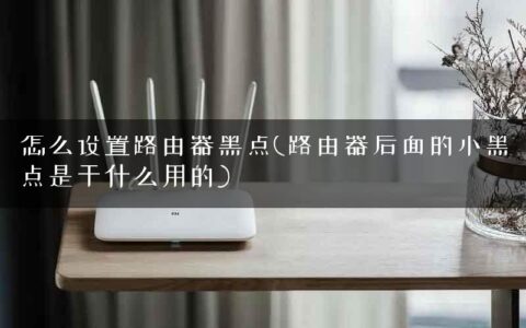 怎么设置路由器黑点(路由器后面的小黑点是干什么用的)
