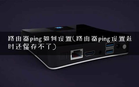 路由器ping如何设置(路由器ping设置超时还保存不了)