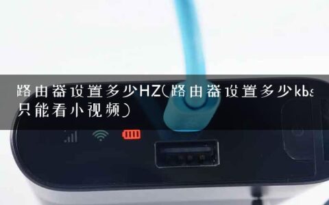 路由器设置多少HZ(路由器设置多少kbs只能看小视频)