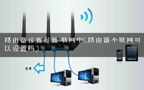 路由器设置设置 联网中(路由器不联网可以设置吗)