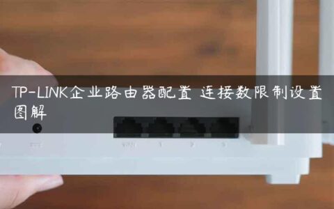 TP-LINK企业路由器配置 连接数限制设置图解