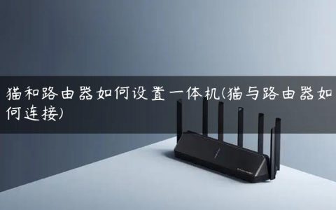 猫和路由器如何设置一体机(猫与路由器如何连接)