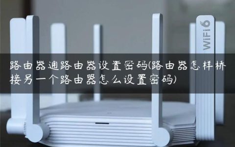 路由器通路由器设置密码(路由器怎样桥接另一个路由器怎么设置密码)