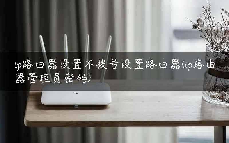tp路由器设置不拨号设置路由器(tp路由器管理员密码)