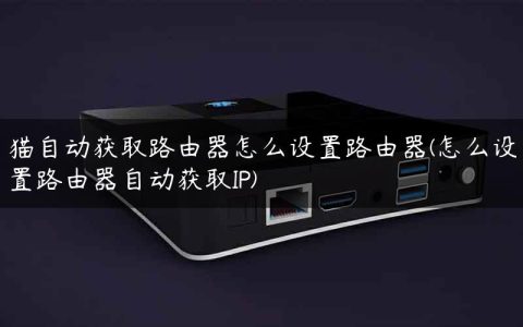 猫自动获取路由器怎么设置路由器(怎么设置路由器自动获取IP)