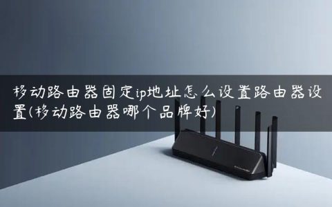 移动路由器固定ip地址怎么设置路由器设置(移动路由器哪个品牌好)