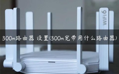 300m路由器 设置(300m宽带用什么路由器)
