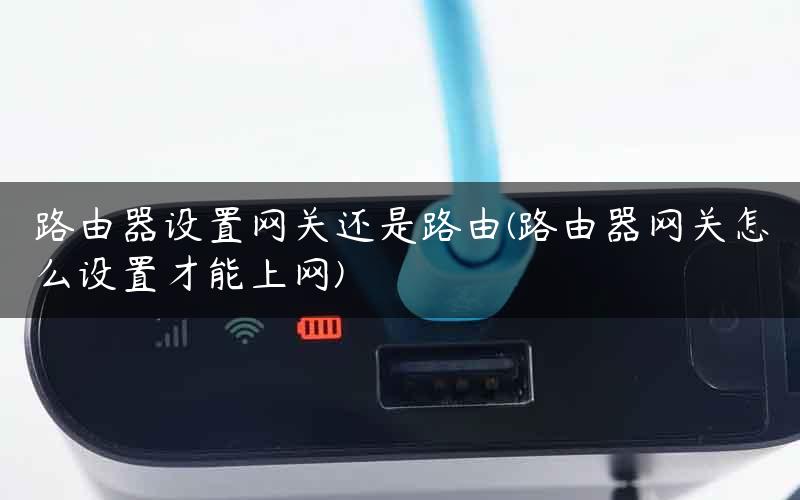路由器设置网关还是路由(路由器网关怎么设置才能上网)