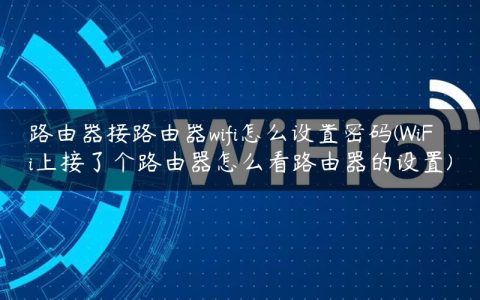 路由器接路由器wifi怎么设置密码(WiFi上接了个路由器怎么看路由器的设置)