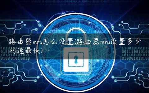 路由器mru怎么设置(路由器mru设置多少网速最快)