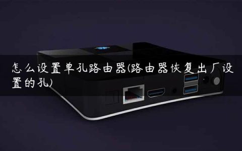 怎么设置单孔路由器(路由器恢复出厂设置的孔)