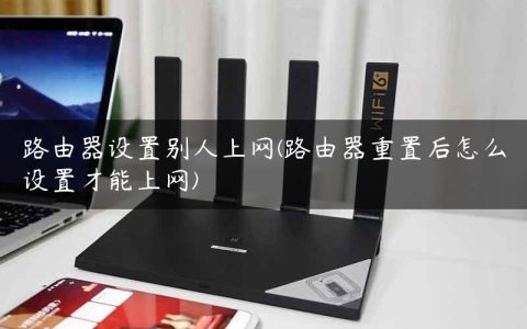 路由器设置别人上网(路由器重置后怎么设置才能上网)
