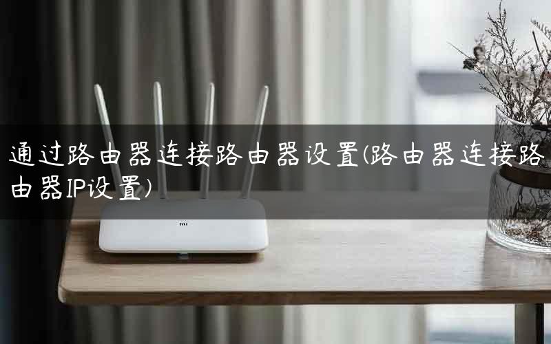 通过路由器连接路由器设置(路由器连接路由器IP设置)