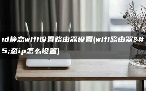 ipad静态wifi设置路由器设置(wifi路由器静态ip怎么设置)