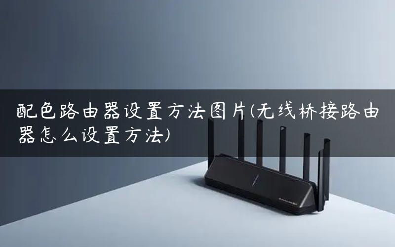 配色路由器设置方法图片(无线桥接路由器怎么设置方法)