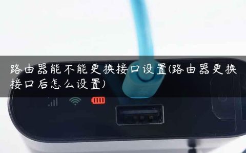 路由器能不能更换接口设置(路由器更换接口后怎么设置)