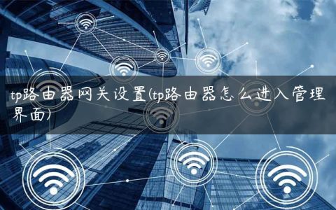 tp路由器网关设置(tp路由器怎么进入管理界面)