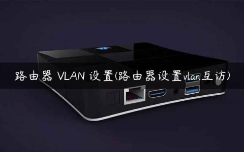 路由器 VLAN 设置(路由器设置vlan互访)