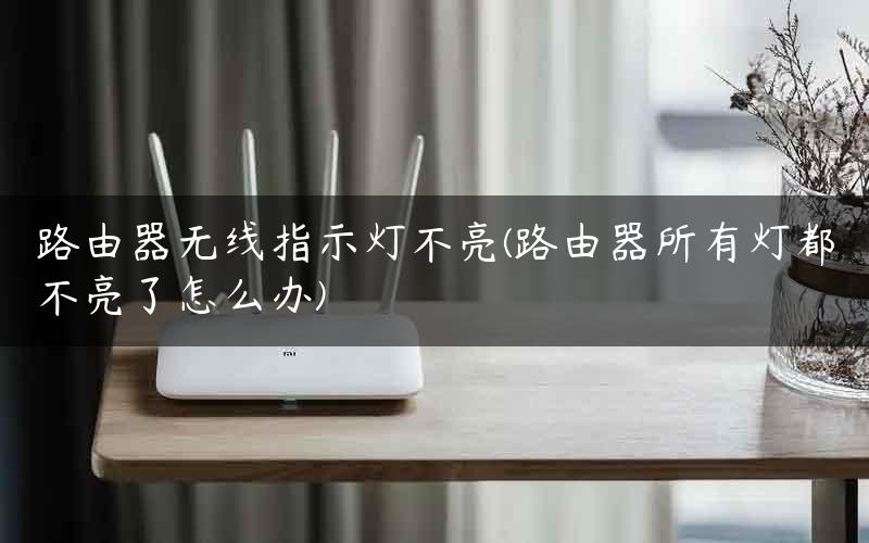 路由器无线指示灯不亮(路由器所有灯都不亮了怎么办)