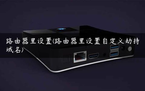 路由器里设置(路由器里设置自定义劫持域名)