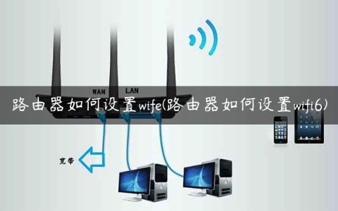 路由器如何设置wife(路由器如何设置wifi6)