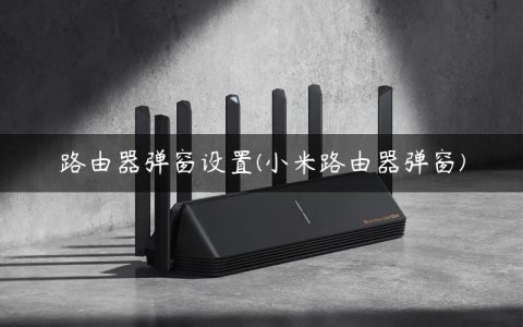 路由器弹窗设置(小米路由器弹窗)