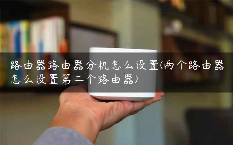 路由器路由器分机怎么设置(两个路由器怎么设置第二个路由器)
