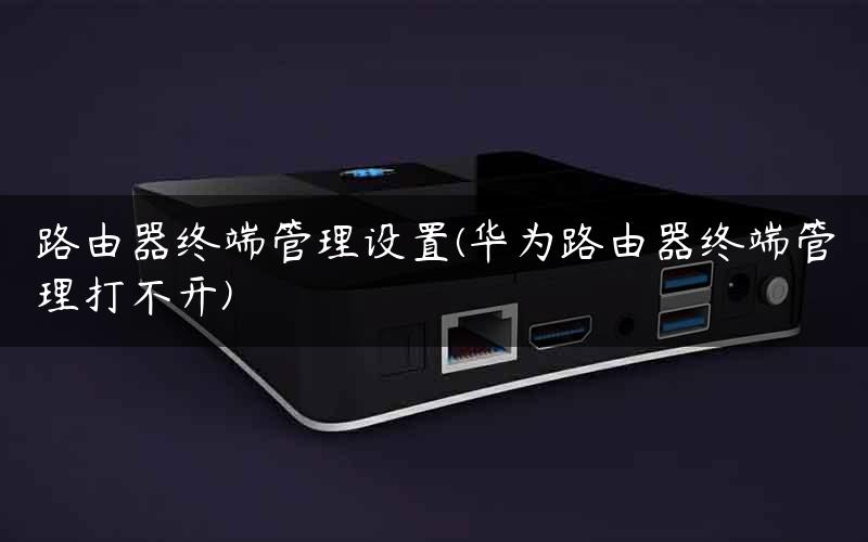 路由器终端管理设置(华为路由器终端管理打不开)