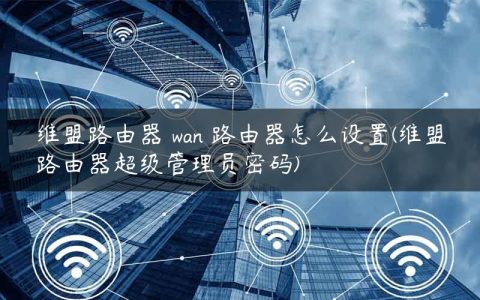 维盟路由器 wan 路由器怎么设置(维盟路由器超级管理员密码)