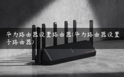 华为路由器设置路由器(华为路由器设置子路由器)