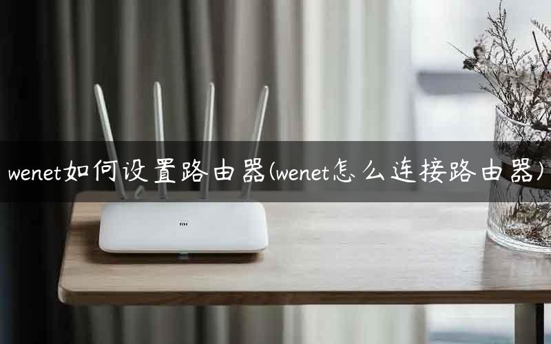 wenet如何设置路由器(wenet怎么连接路由器) wenet如何设置路由器(wenet怎么连接路由器)