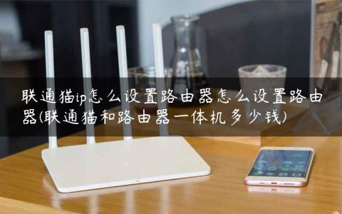 联通猫ip怎么设置路由器怎么设置路由器(联通猫和路由器一体机多少钱)