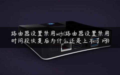 路由器设置禁用wifi(路由器设置禁用时间段恢复后为什么还是上不了网)
