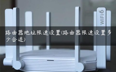 路由器地址限速设置(路由器限速设置多少合适)