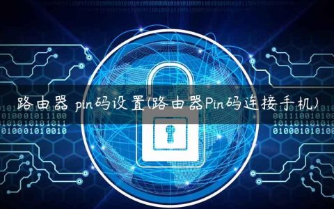 路由器 pin码设置(路由器Pin码连接手机)