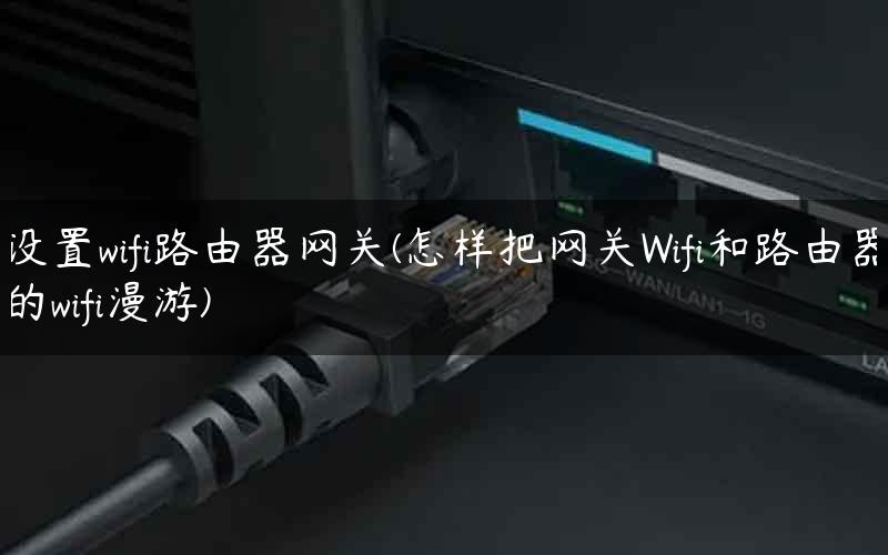 设置wifi路由器网关(怎样把网关Wifi和路由器的wifi漫游)