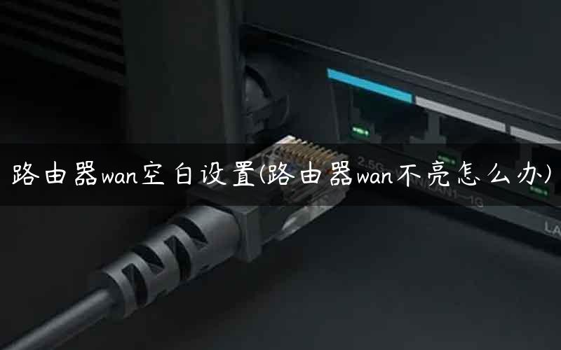 路由器wan空白设置(路由器wan不亮怎么办) 路由器wan空白设置(路由器wan不亮怎么办)