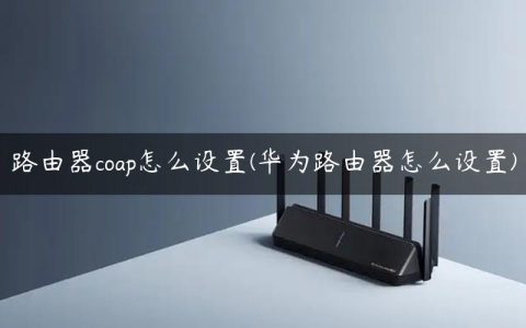路由器coap怎么设置(华为路由器怎么设置)