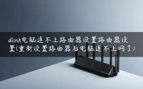 dlink电脑连不上路由器设置路由器设置(重新设置路由器后电脑连不上网了)