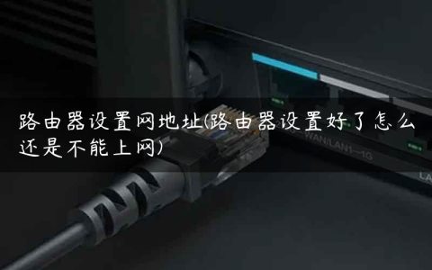 路由器设置网地址(路由器设置好了怎么还是不能上网)