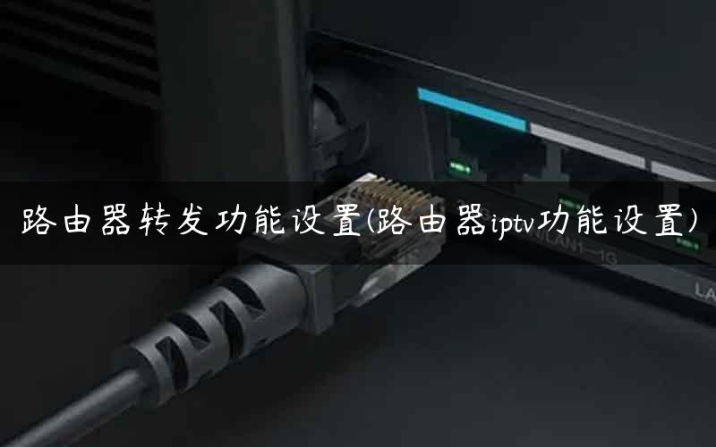 路由器转发功能设置(路由器iptv功能设置)