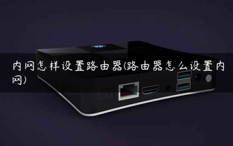 内网怎样设置路由器(路由器怎么设置内网)