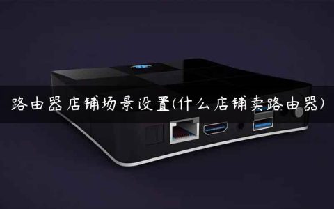 路由器店铺场景设置(什么店铺卖路由器)